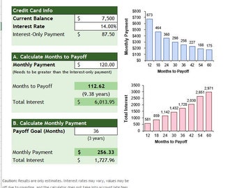 Credit Payoff Excel Calculator