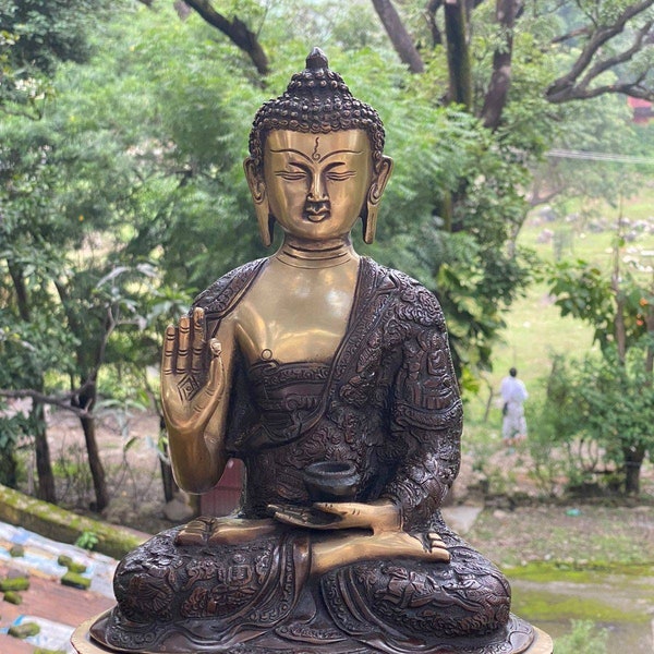 Large Buddha Statue Outdoor Etsy
