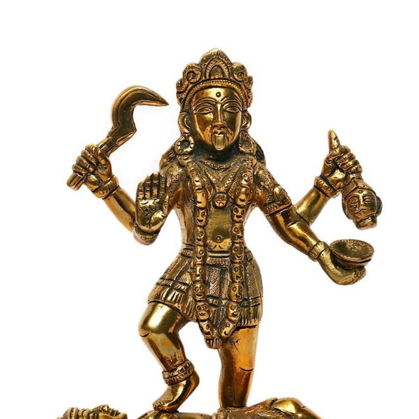 Kali Statue, Göttin Kali Statue, 19 cm,Parvati,Kalika,Kali Shiva Statue,indische Kunst,Gottheiten,Hindu Göttin der Zerstörung,Kraft & Schöpfung