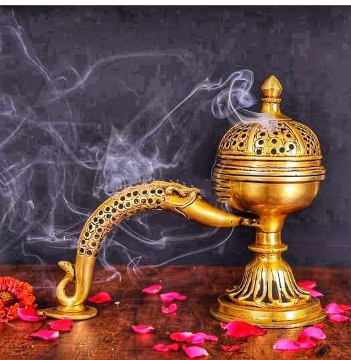 Brass Incense Holder I Frankincense Burner brass Dhoop Box Etsy UK
