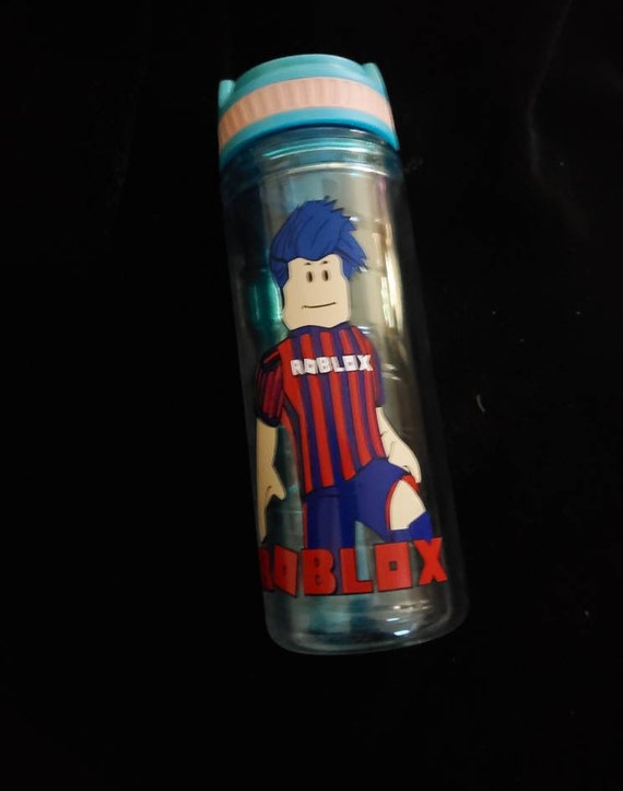 Roblox Soccer Boy Personalized Water Bottle 