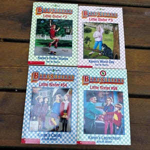 Vintage Babysitter Club Little Sister Serie Taschenbücher Ann M Martin Lot von 4