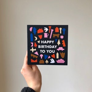 Happy Birthday Square Greetings Card image 2