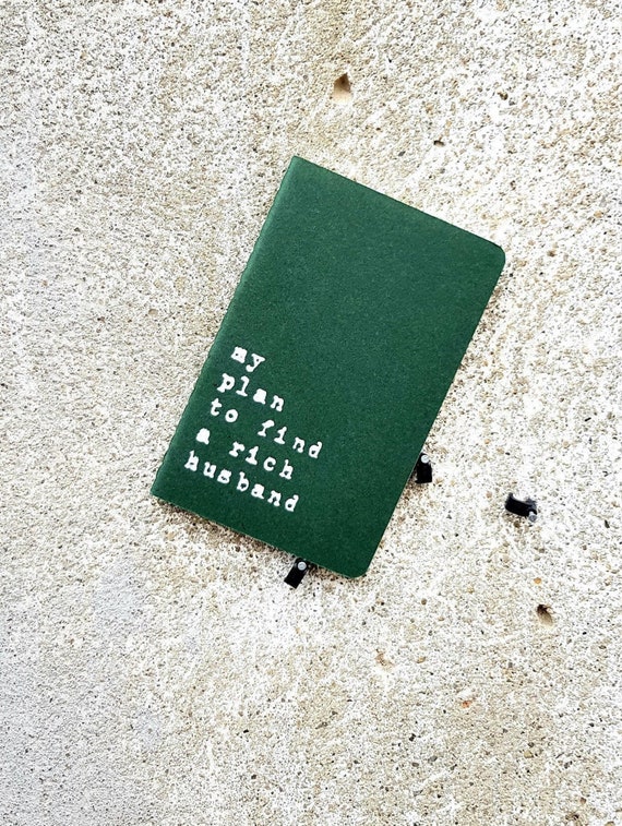 Rich Husband notebook - MOLESKINE® Cahier journal for girls and gay men; Single girl gift; Gay gift; For her