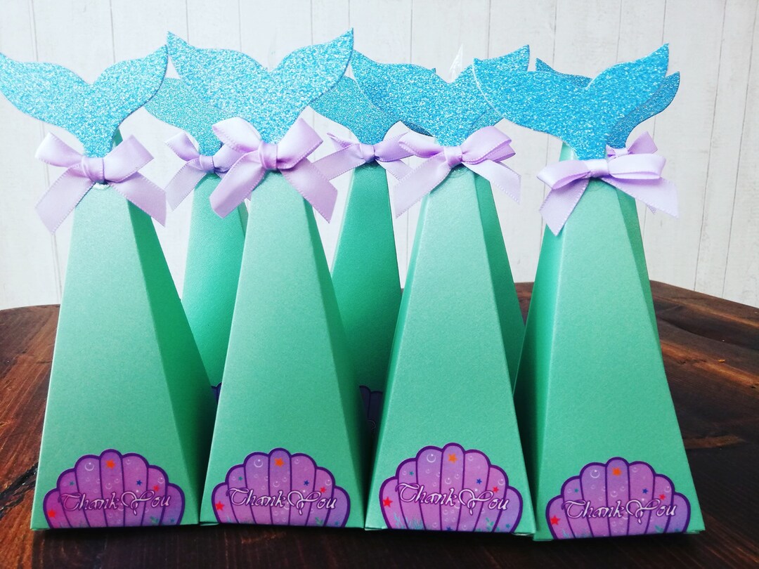Mermaid Tail FILLED Sweet Cone Boxes / Party Bags / Favours - Etsy UK