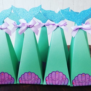 Mermaid Tail FILLED Sweet Cone Boxes / Party Bags / Favours