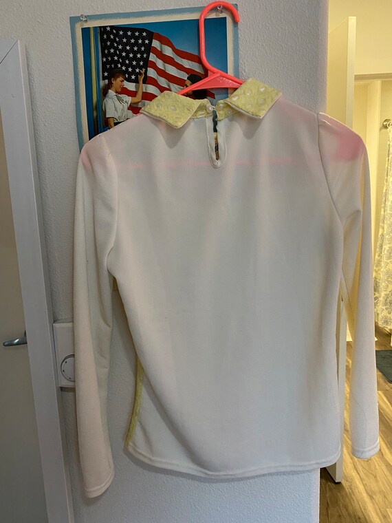 Homemade 1960's Blouse with Jeweled Collar - image 3