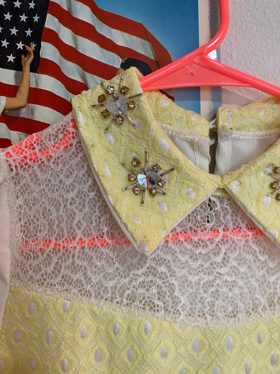 Homemade 1960's Blouse with Jeweled Collar - image 2