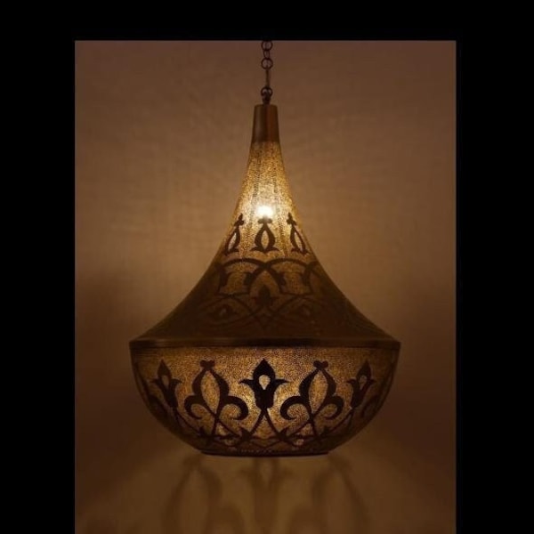 Moroccan Pendant Light,Pendant Lighting,Moroccan Pendant Lamp,ceiling light,Pierced ceiling light, Shade Lamp Gold Brass Finish