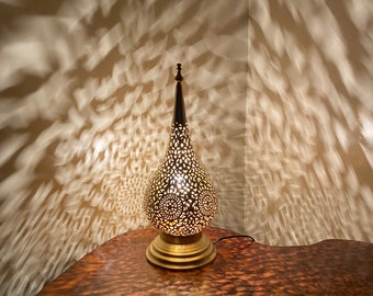 モロッコ製手作り真鍮スタンドライト 楽天市場】モロッコランプ 真鍮 「マムーニアM」 ゴールド スタンド