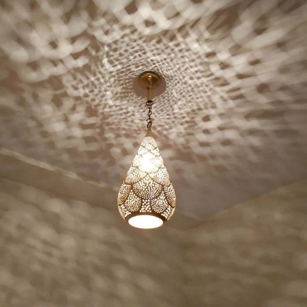 Moroccan Pendant Lamp Hanging Lamp Ceiling Fixture Shade Lamp Brass Ceiling Lights