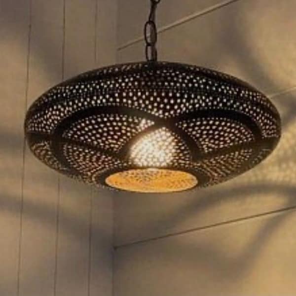 Moroccan Light Fixtures-Pendant Lighting-Moroccan, Simple Moroccan pendant lamp