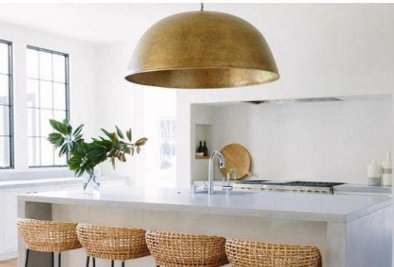 Big Size Brass Dome Hanging Lamp Hanging Copper Oxide Hammered Dome Brass Dome Lamp Moroccan Pendant Lamp.dome brass.Pendant Light