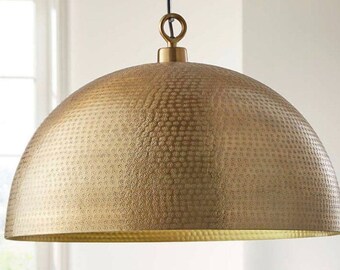 Kitchen Light fixture Hand-Carved Brass Pendant Lamp BrassIndustrial lamp Brass Kitchen Lamp Shade Brass Lighting Pendant