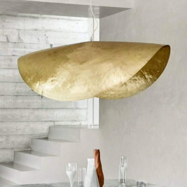Pendant light ,Hammered Pendant Light Brass ,UNIQUE Handmade Chandelier light Brass ,light Home Decor Artisana