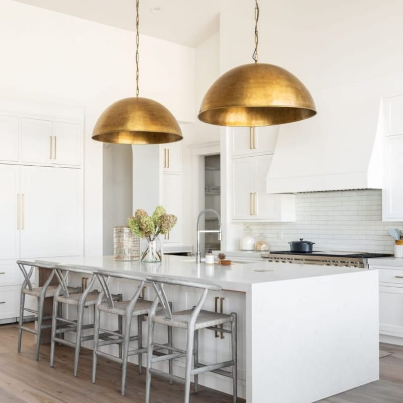 Brass Dome Pendant Lamp Brass Oxide 