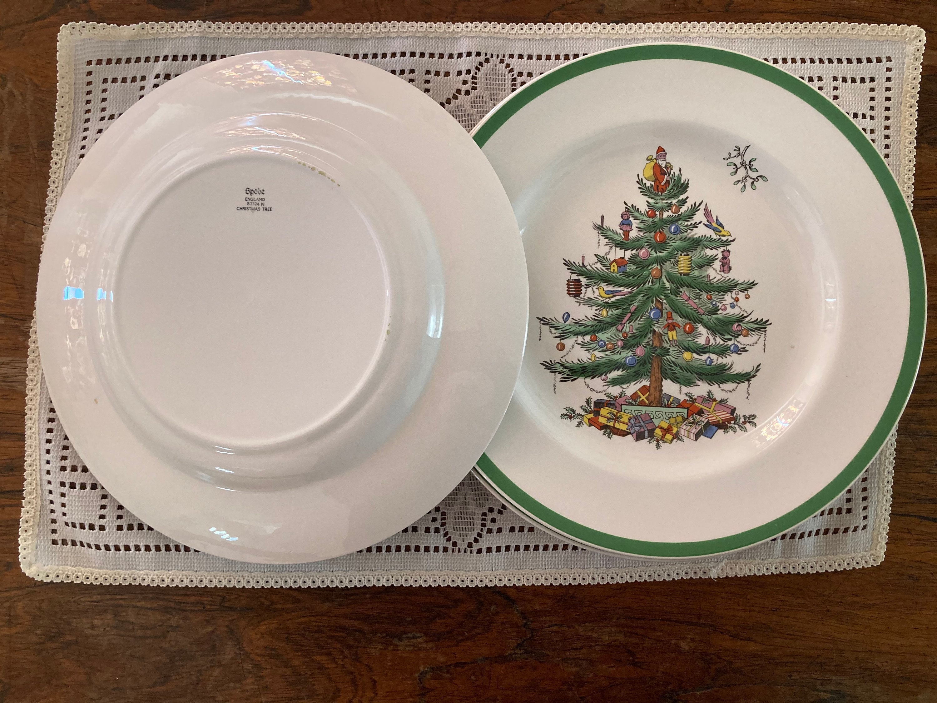 Vintage Spode Christmas Tree Pattern 14 Pieces. MINT Etsy