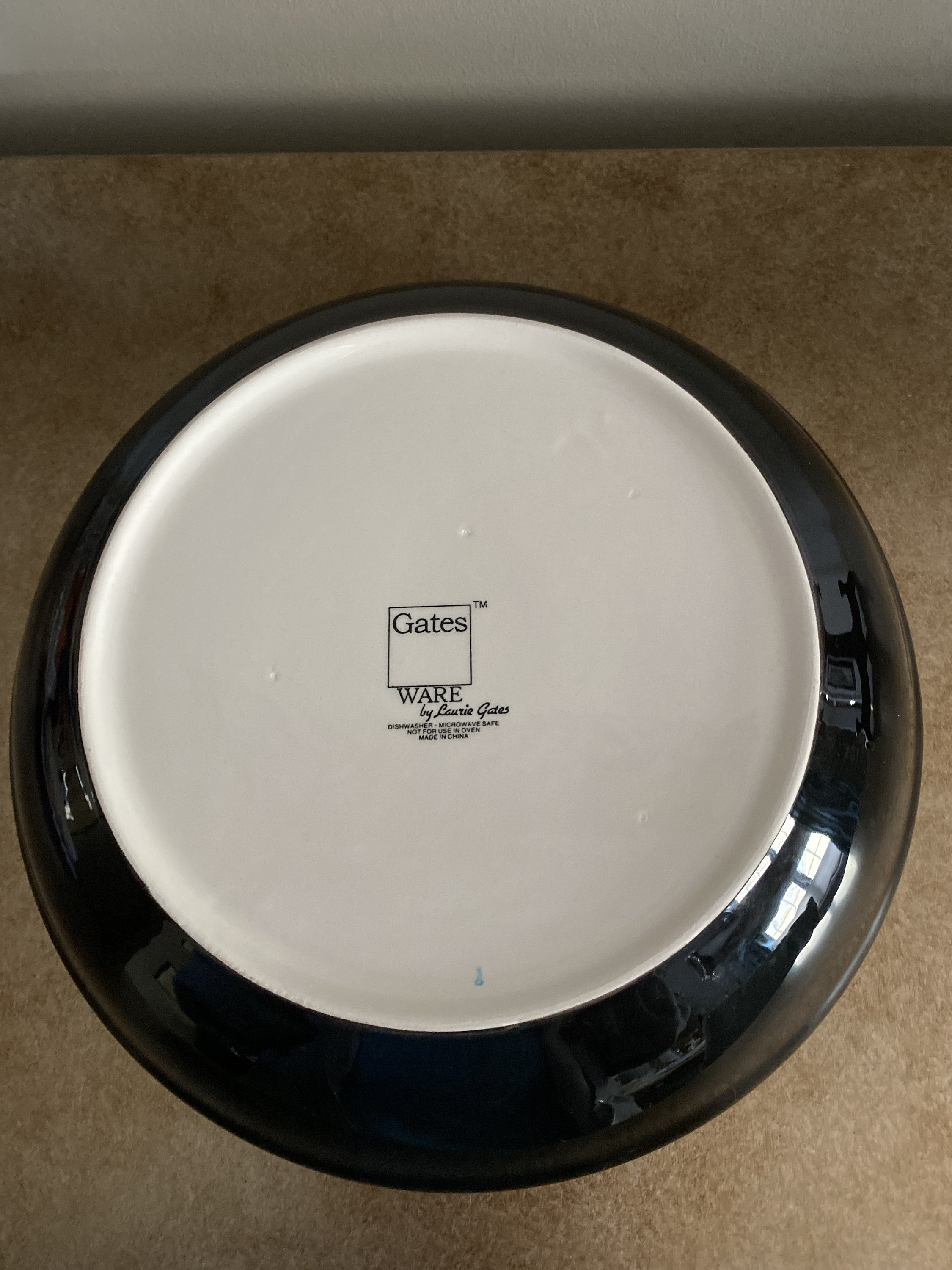 Laurie Gates Ware Pasta Bowl Brown Coupe 93/4 Round Etsy