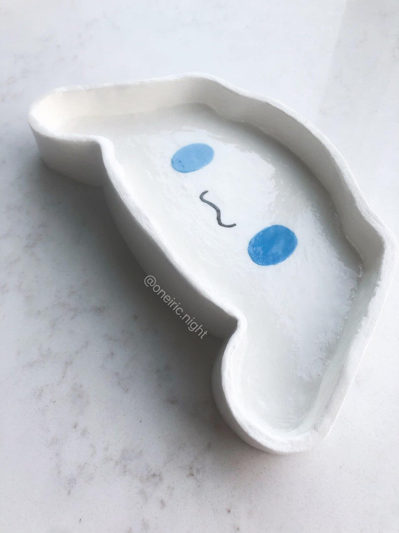 Cinnamoroll Clay Tray // Handmade Clay Trinket Tray // Clay Etsy