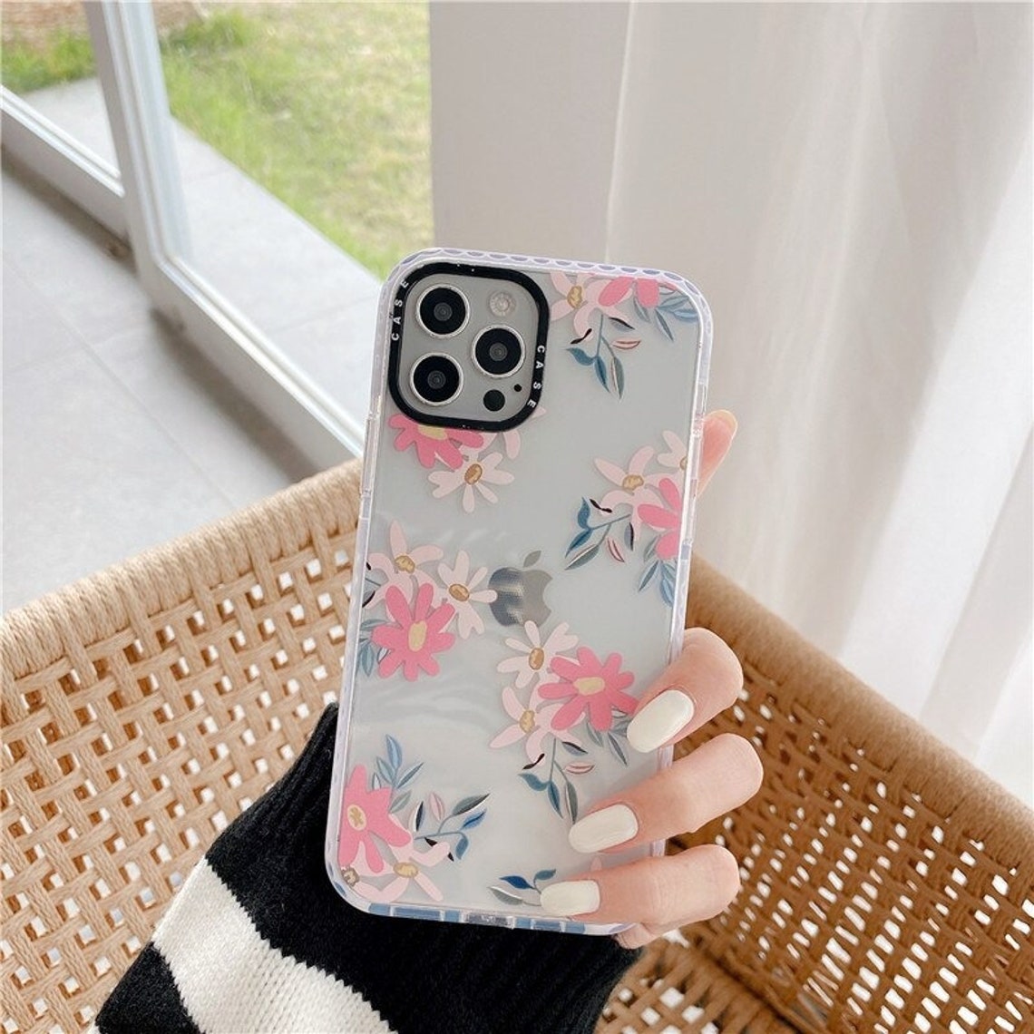 Custom Phone Cases Brand Floral Flower Transparent Phone Case Etsy