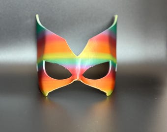 Rainbow super hero headpiece 3