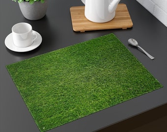 Realistic Green Grass Soccer Field Theme Sports Hobby Competition Field Washable Fabric Placemats for Dining Room Kitchen Table Decor Lime Green Fern Green Lunarable Sports Place Mats Set of 4 Realistic Green Grass Soccer Field Theme Sports Hobby Competition Field Washable Fabric Placemats for Dining Room Kitchen Table Decor Lime Green Fern Green Lunarable Sports Place Mats Set of 4