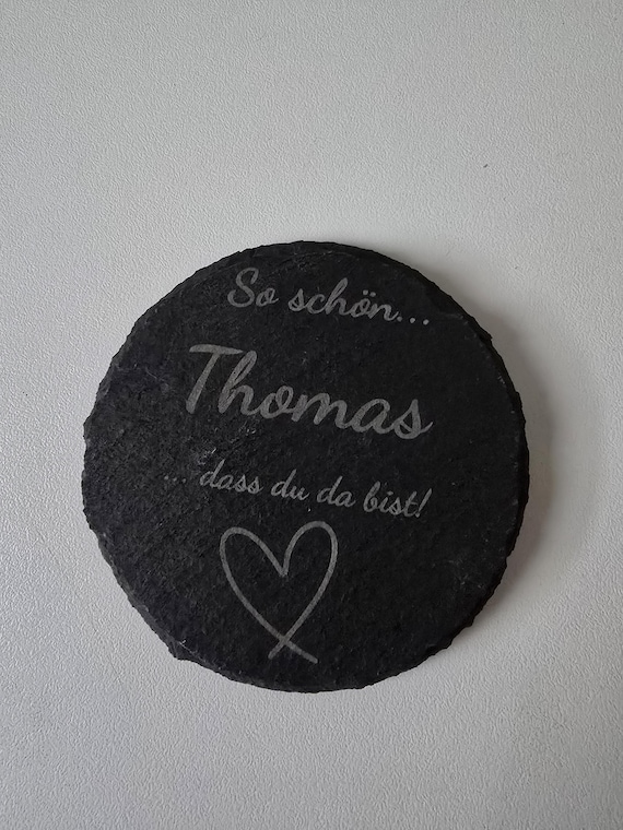 Slate coaster with name, gift wedding, birthday, Christmas, Father's Day, Mother's Day birthday party gift idea