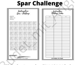 Dishwasher savings challenge | A6 binder | PDF | digital download for self-printing | savings game | budgeting | envelope method | budget planning | tracker