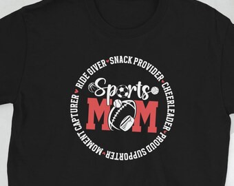 Sports Mom Shirt Sports Mama Sports Mother Gifts Sport Mom Gift Best Sports Mom Unisex T-Shirt