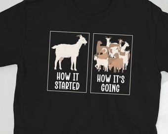 Goat Mom Shirt Goat Owner Gift Goat Farmer Gifts Goat Lover Goat Mother Goat Mama Goat Momma Unisex T-Shirt