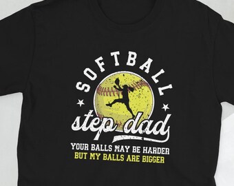 Proud Softball Step Dad Of A Softball Player Gifts Unisex T-Shirt