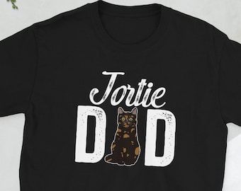 Trotse Tortie Cat papa Tortoiseshell Cat eigenaar geschenken Unisex T-shirt