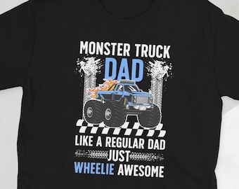 Grappig monstertruck vader Monster Truck vadercadeaus T-shirt uniseks