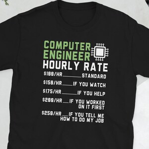 コンピューターエンジニアTシャツ、コンピューターエンジニアリングギフト、コンピューターエンジニアギフト、ユニセックスTシャツ