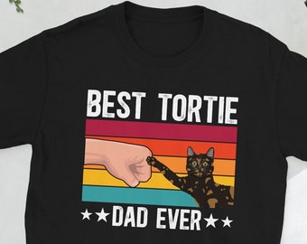 Proud Tortie Cat Dad Tortoiseshell Cat Owner Gifts Unisex T-Shirt