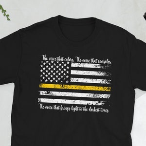 Notdienst Dispatcher Dünne Gelbe Linie Unisex T-Shirt