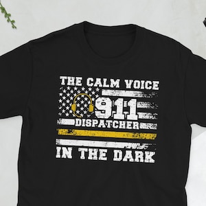 Notdienst Dispatcher Dünne Gelbe Linie Notdienst Dispatcher Unisex T-Shirt