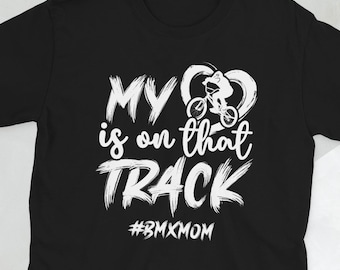 Camiseta BMX Mom, mãe de um ciclista de BMX, presente para mãe, presentes para mãe, mamãe, bicicleta BMX engraçada, camiseta unissex para mãe