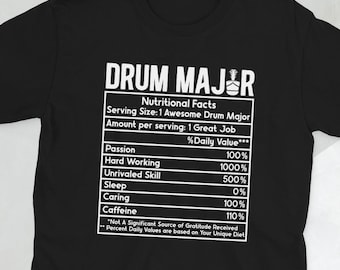 ドラムメジャーギフト マーチングバンド おもしろドラムメジャー ユニセックスTシャツ
