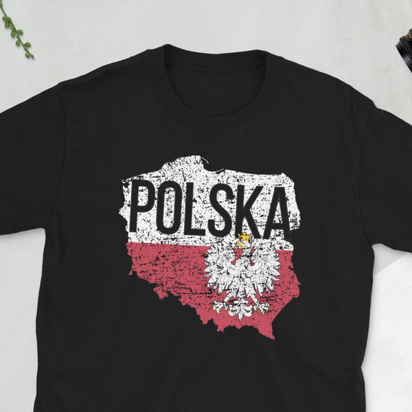 Proud Polish Roots Poland Flag Polish Heritage Unisex T-Shirt