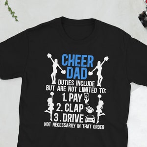 Camiseta unisex Funny Cheer Dad Of A Cheerleader Padre Regalos