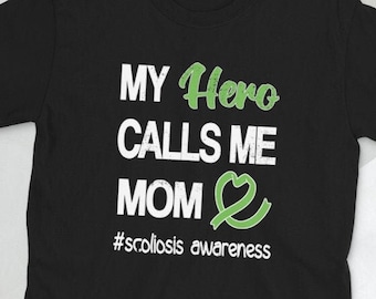 Skoliosis Krieger Mama Grün Band Awareness Monat Unisex T-Shirt