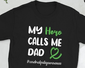 Camiseta unissex do pai guerreiro CP presentes para paralisia cerebral