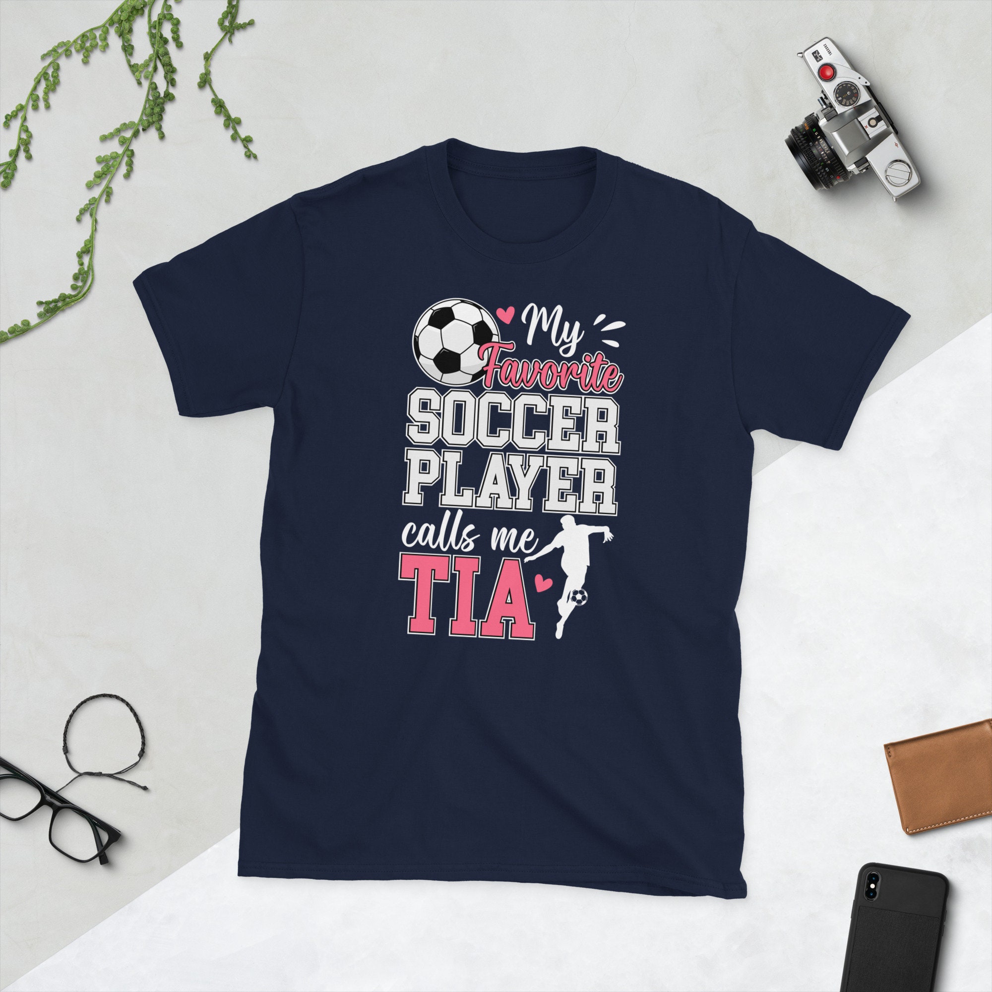Camiseta unisex Soccer Tia Orgullosa Tia de un jugador de fútbol Tia Gifts  - Etsy México, image size:2000x2000