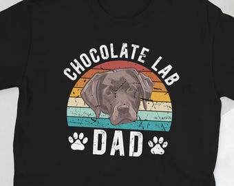 Właściciel czekoladowego labradora Prezenty dla taty Koszulka unisex