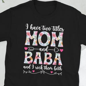 Stolzes Baba Oma Mutter Baba Großmutter Unisex T-Shirt