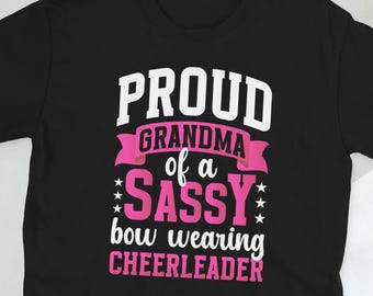 Proud Cheer Grandma Of A Cheerleader Grandmother Unisex T-Shirt