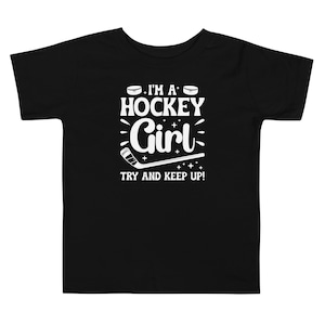 ホッケーガール アイスホッケー選手 アイスホッケー レディース 幼児用 Tシャツ