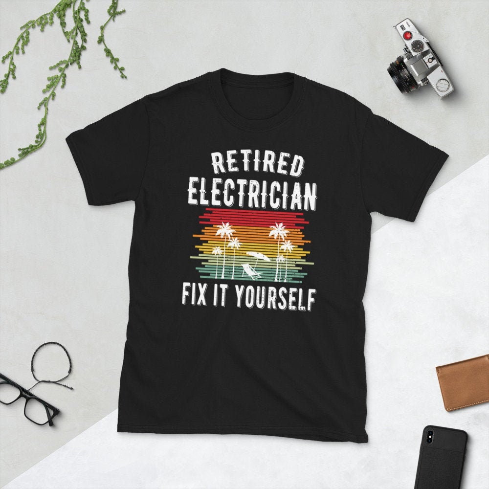 Funny Retired Electrician Retirement Party Gifts Unisex Etsy