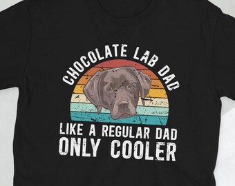 Właściciel czekoladowego labradora Prezenty dla taty Koszulka unisex